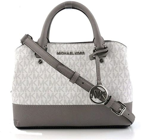 michael kors kent grey and white purse|gray crossbody purse boutique.